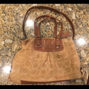 Coach Suede & Leather Bag